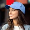 image:imageDALIX Portrait Frame Embroidered Adjustable Art Cotton Twill Dad Hat for WomenLight Blue