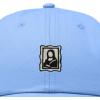 image:imageDALIX Portrait Frame Embroidered Adjustable Art Cotton Twill Dad Hat for WomenLight Blue