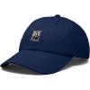 image:imageDALIX Portrait Frame Embroidered Adjustable Art Cotton Twill Dad Hat for WomenNavy Blue