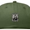image:imageDALIX Portrait Frame Embroidered Adjustable Art Cotton Twill Dad Hat for WomenOlive