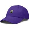 image:imageDALIX Portrait Frame Embroidered Adjustable Art Cotton Twill Dad Hat for WomenPurple
