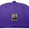 image:imageDALIX Portrait Frame Embroidered Adjustable Art Cotton Twill Dad Hat for WomenPurple