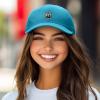 image:imageDALIX Portrait Frame Embroidered Adjustable Art Cotton Twill Dad Hat for WomenTeal