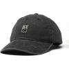 image:imageDALIX Portrait Frame Embroidered Adjustable Art Cotton Twill Dad Hat for WomenWashed Black