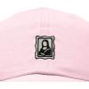 image:imageDALIX Portrait Frame Embroidered Adjustable Art Cotton Twill Dad Hat for WomenWashed Pink