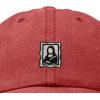 image:imageDALIX Portrait Frame Embroidered Adjustable Art Cotton Twill Dad Hat for WomenWashed Red