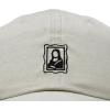 image:imageDALIX Portrait Frame Embroidered Adjustable Art Cotton Twill Dad Hat for WomenWashed Stone White