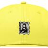 image:imageDALIX Portrait Frame Embroidered Adjustable Art Cotton Twill Dad Hat for WomenYellow