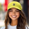 image:imageDALIX Portrait Frame Embroidered Adjustable Art Cotton Twill Dad Hat for WomenYellow