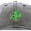 image:imageDALIX Saguaro Cactus Hat Womens Succulent Washed Baseball CapWashed Black