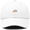 image:imageDALIX Croissant Pastry Embroidered Dad Hat Adjustable Cotton Twill Baseball Cap Cute Casual WomenWhite