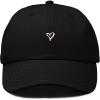 image:imageDALIX Mini Heart Dad Cap Black Cotton Adjustable Unstructured Baseball Hat WomensBlack