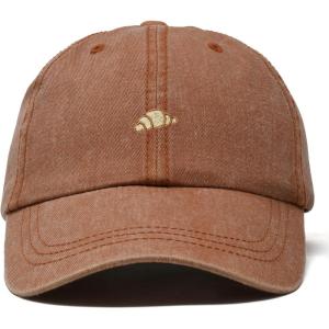 image:imageDALIX Croissant Pastry Embroidered Dad Hat Adjustable Cotton Twill Baseball Cap Cute Casual WomenWashed Orange