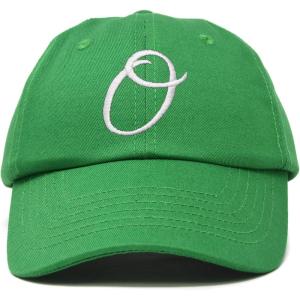 image:imageDALIX Initial Hat Letter O Vintage Womens Baseball Cap Monogram EmbroideredKelly Green