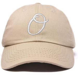 image:imageDALIX Initial Hat Letter O Vintage Womens Baseball Cap Monogram EmbroideredKhaki