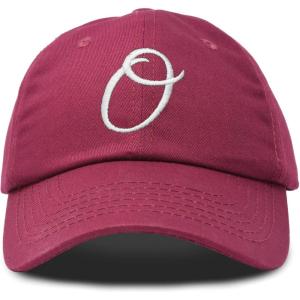image:imageDALIX Initial Hat Letter O Vintage Womens Baseball Cap Monogram EmbroideredMaroon