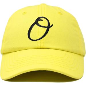 image:imageDALIX Initial Hat Letter O Vintage Womens Baseball Cap Monogram EmbroideredMinion Yellow