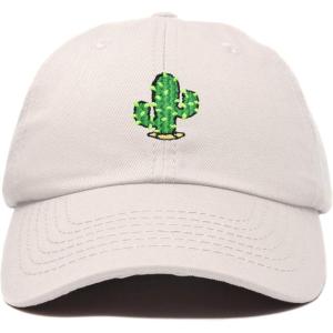 image:imageDALIX Saguaro Cactus Hat Womens Succulent Washed Baseball CapBeige