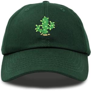 image:imageDALIX Saguaro Cactus Hat Womens Succulent Washed Baseball CapDark Green