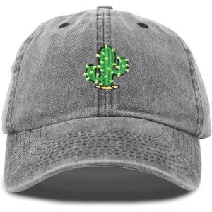 image:imageDALIX Saguaro Cactus Hat Womens Succulent Washed Baseball CapWashed Black