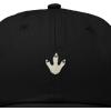 image:imageDALIX Dinosaur Track Footprint Embroidered Adjustable Cotton Twill Dad Hat for MenBlack