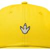 image:imageDALIX Dinosaur Track Footprint Embroidered Adjustable Cotton Twill Dad Hat for MenGold
