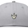 image:imageDALIX Dinosaur Track Footprint Embroidered Adjustable Cotton Twill Dad Hat for MenGray