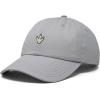 image:imageDALIX Dinosaur Track Footprint Embroidered Adjustable Cotton Twill Dad Hat for MenGray