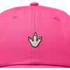 image:imageDALIX Dinosaur Track Footprint Embroidered Adjustable Cotton Twill Dad Hat for MenHot Pink