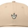 image:imageDALIX Dinosaur Track Footprint Embroidered Adjustable Cotton Twill Dad Hat for MenKhaki