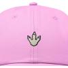image:imageDALIX Dinosaur Track Footprint Embroidered Adjustable Cotton Twill Dad Hat for MenLight Pink