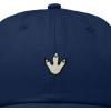 image:imageDALIX Dinosaur Track Footprint Embroidered Adjustable Cotton Twill Dad Hat for MenNavy Blue