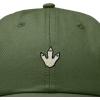 image:imageDALIX Dinosaur Track Footprint Embroidered Adjustable Cotton Twill Dad Hat for MenOlive