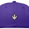 image:imageDALIX Dinosaur Track Footprint Embroidered Adjustable Cotton Twill Dad Hat for MenPurple