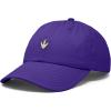 image:imageDALIX Dinosaur Track Footprint Embroidered Adjustable Cotton Twill Dad Hat for MenPurple