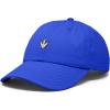 image:imageDALIX Dinosaur Track Footprint Embroidered Adjustable Cotton Twill Dad Hat for MenRoyal Blue
