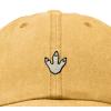 image:imageDALIX Dinosaur Track Footprint Embroidered Adjustable Cotton Twill Dad Hat for MenWashed Gold