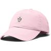 image:imageDALIX Dinosaur Track Footprint Embroidered Adjustable Cotton Twill Dad Hat for MenWashed Pink