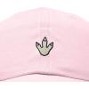 image:imageDALIX Dinosaur Track Footprint Embroidered Adjustable Cotton Twill Dad Hat for MenWashed Pink