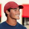 image:imageDALIX Dinosaur Track Footprint Embroidered Adjustable Cotton Twill Dad Hat for MenWashed Red