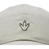 image:imageDALIX Dinosaur Track Footprint Embroidered Adjustable Cotton Twill Dad Hat for MenWashed Stone White