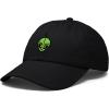 image:imageDALIX Duder Alien Embroidered Cotton Space UFO Outdoor Baseball Cap Dad Hat MensBlack