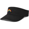 image:imageDALIX Rainbow Embroidered Visor Hat Adjustable Cotton Men Women ClassicBlack