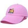 image:imageDALIX Train Cotton Dad Hat Adjustable Soft Baseball Cap MensLight Pink