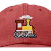 image:imageDALIX Train Cotton Dad Hat Adjustable Soft Baseball Cap MensWashed Red