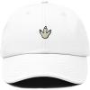 image:imageDALIX Dinosaur Track Footprint Embroidered Adjustable Cotton Twill Dad Hat for MenWhite