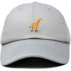 image:imageDALIX Giraffe Embroidered Dad Hat Cotton Baseball Cap WomenGray