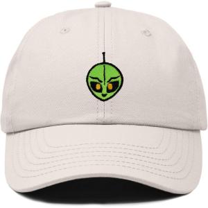 image:imageDALIX Duder Alien Embroidered Cotton Space UFO Outdoor Baseball Cap Dad Hat MensBeige