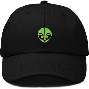 image:imageDALIX Duder Alien Embroidered Cotton Space UFO Outdoor Baseball Cap Dad Hat MensBlack