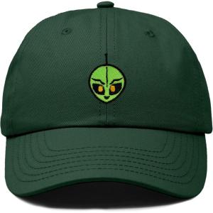 image:imageDALIX Duder Alien Embroidered Cotton Space UFO Outdoor Baseball Cap Dad Hat MensDark Green